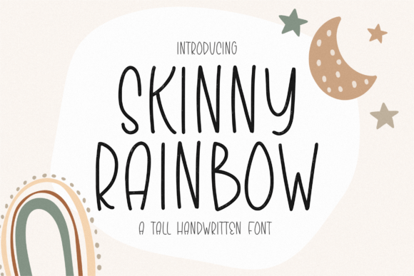 A Skinny Rainbow Font Brings Playful Charm to Editorial Design