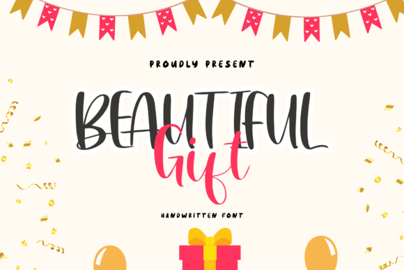 Beautiful Gift Font: A Handwritten Display Typeface for Digital Warmth
