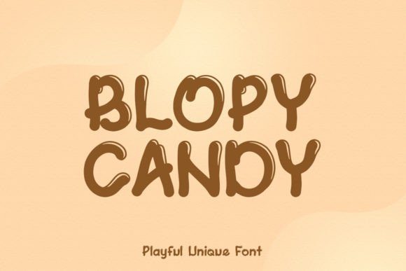 Blopy Candy: A Playful Display Font That Makes Your Brand Shine