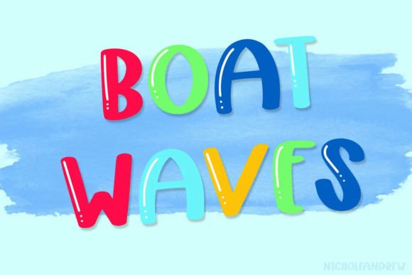 Boat Waves: A Handwritten Display Font for Creators