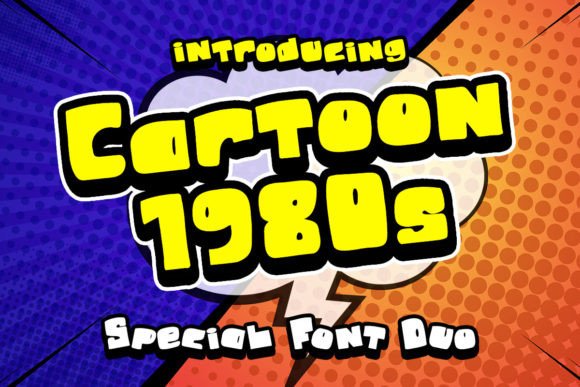 Cartoon 1980s: A Fun Display Font for Web Design