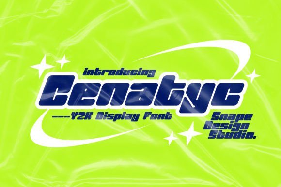 Cenatyc: A Futuristic Display Font for Makers