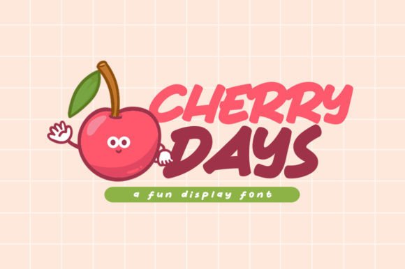 Cherry Days: A Playful Display Font for Marketing