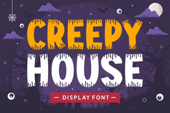 Creepy House Font: Quirky Display Typography for Halloween