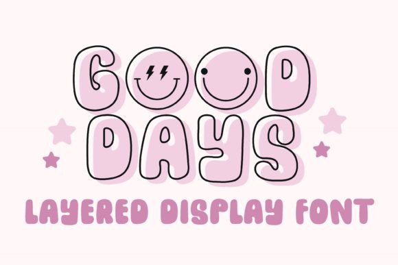 Good Days Font: A Retro Display Typeface With Groovy Charm