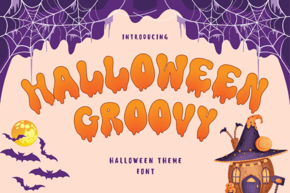 Halloween Groovy: A Bold Display Font for Makers