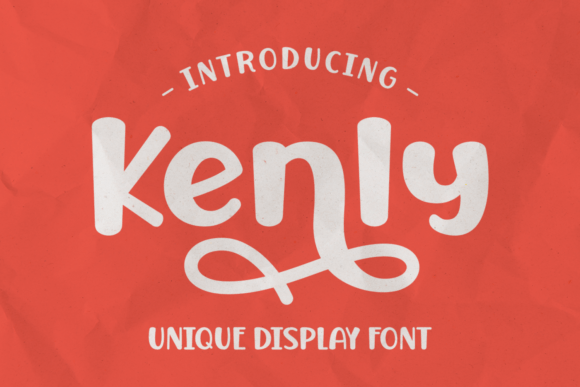 Kenly: A Friendly Display Font for Playful Branding Projects