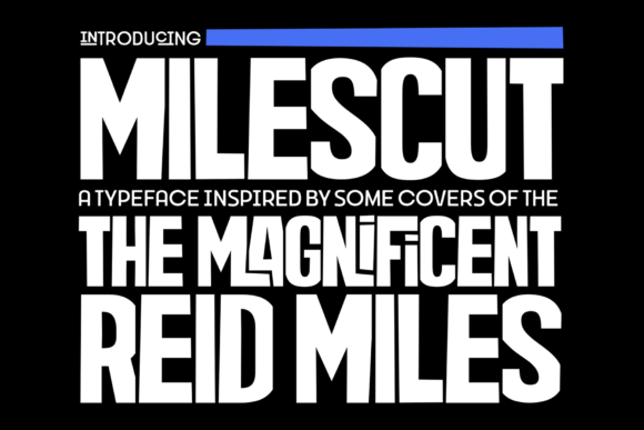 Milescut Display Typeface for Bold Web Design
