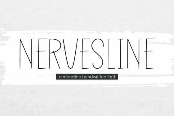 Nervesline: A Handwritten Font for Digital Designers