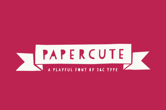 Papercute: A Hand-Drawn Display Font That Feels Like Scissors and Paper