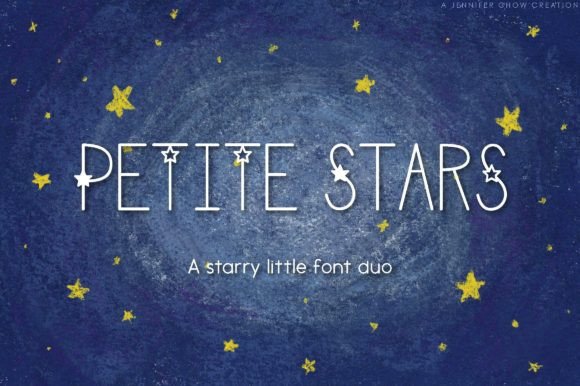 Petite Stars: A Playful Display Font for Small Business Branding