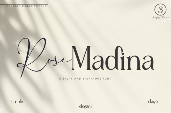 Rose Madina: A Signature Display Font for Campaigns