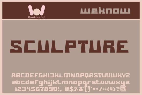 Sculpture: A Bold Display Font for Digital Designers