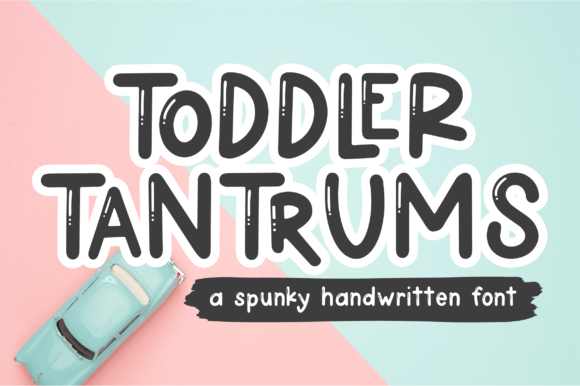 Toddler Tantrums: A Playful Display Font for Handmade Brands