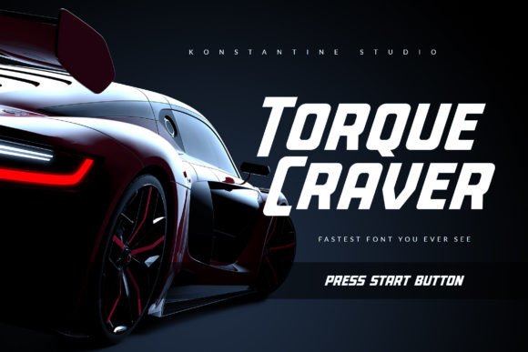Torque Craver: A Modern Display Font for Bold Business Branding