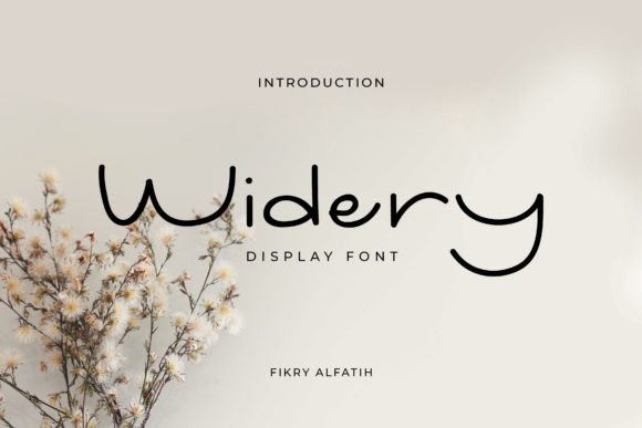 Widery: A Luxurious Display Font for Digital Branding