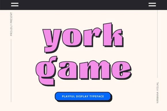 York Game: A Contemporary Sans Serif Display Font for Web Designers