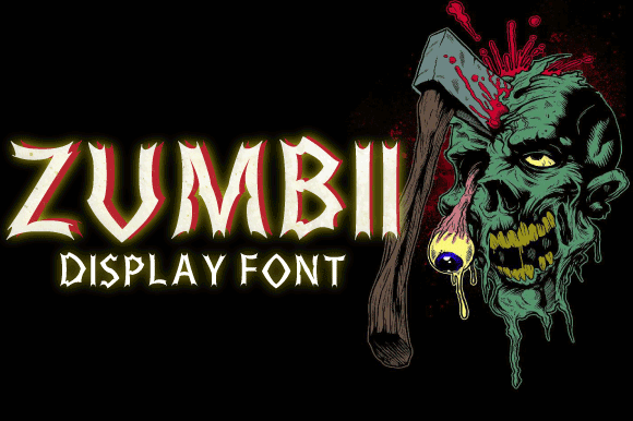 Zumbii: A Playful Halloween Display Font for Makers